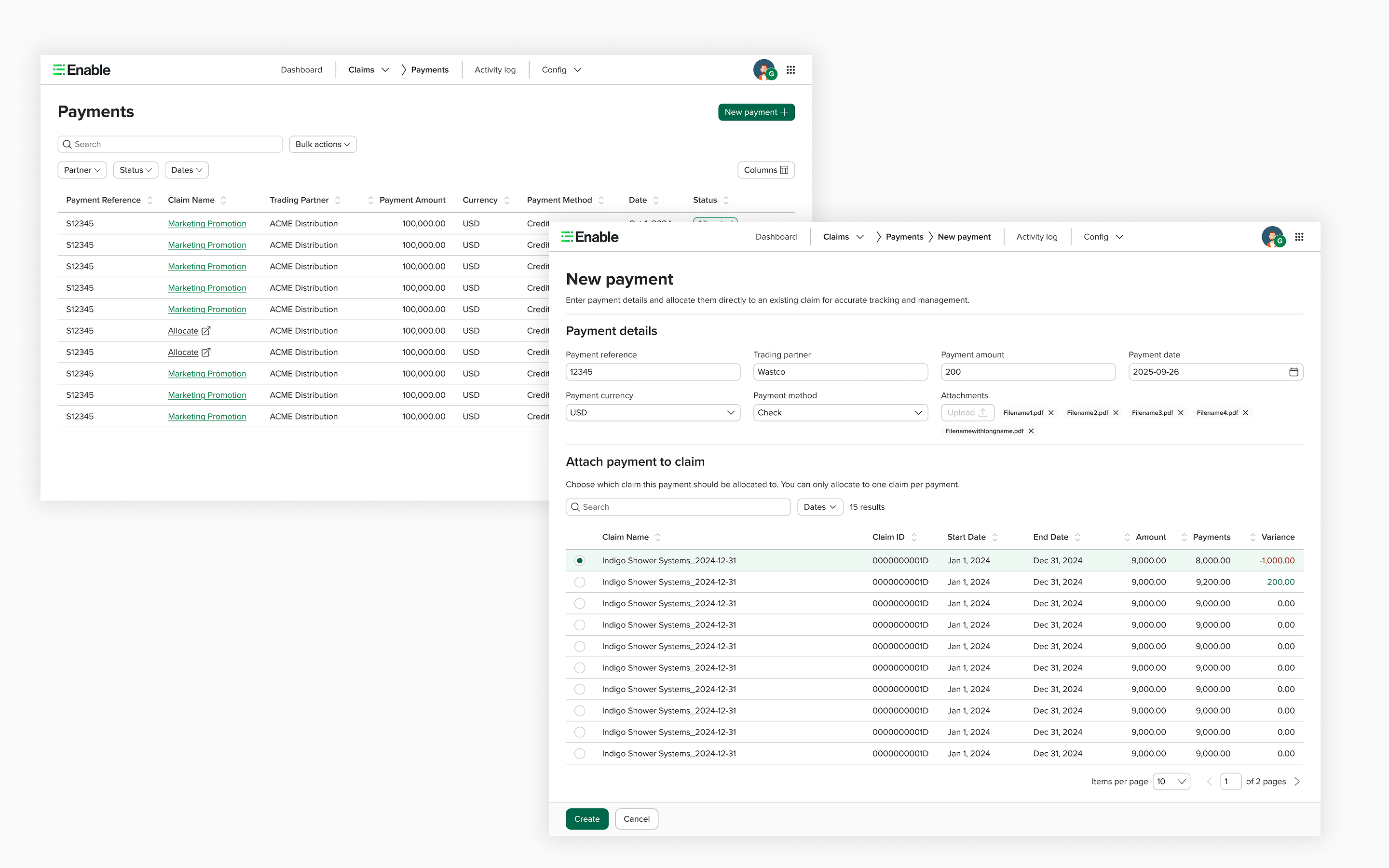 Payments workflow