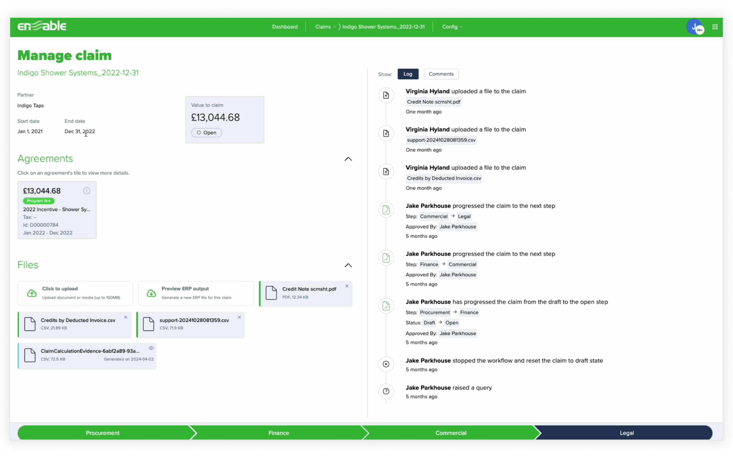Claim detail before redesign